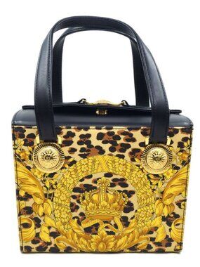Versace | Bags | Vintage Versace Embossed Leather Sunburst Cigarette Case